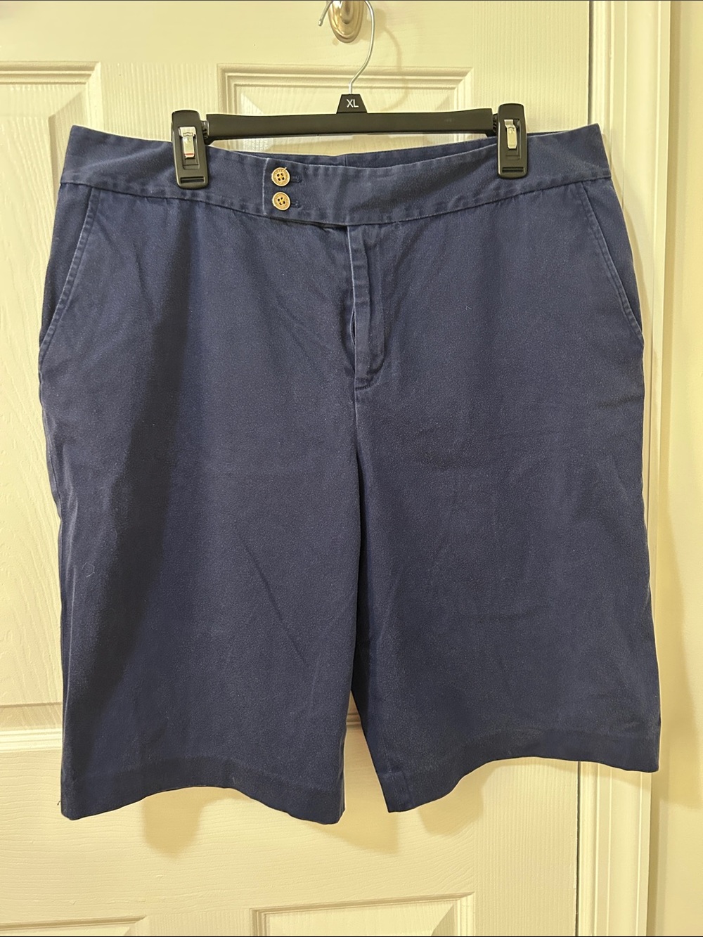 Lauren Ralph Lauren Women's Blue Flat-Front Shorts